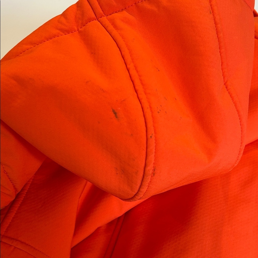 Talbots Women's Orange Hooded Raincoat - Picture 7 of 8
